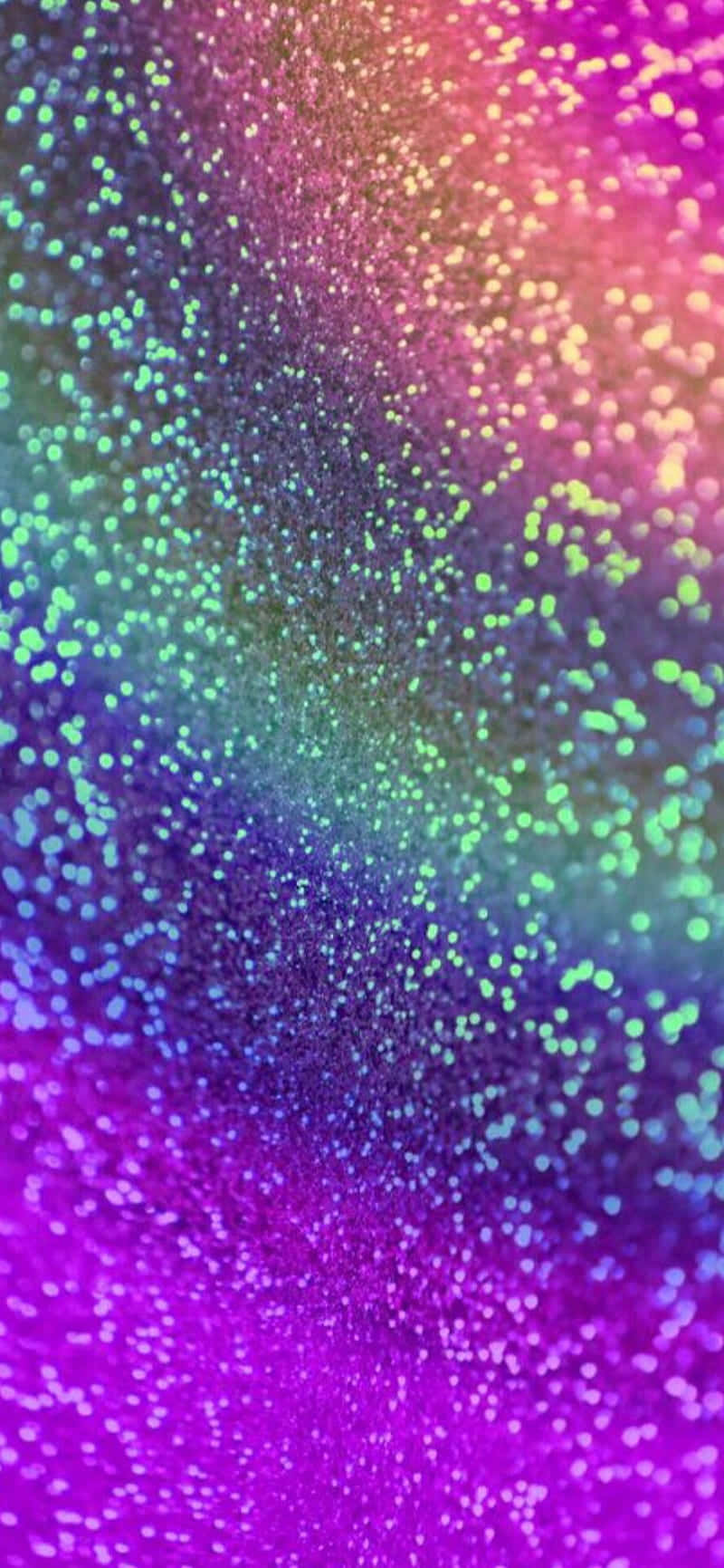 Et glimt af den perfekte irredescente regnbue glitter Wallpaper