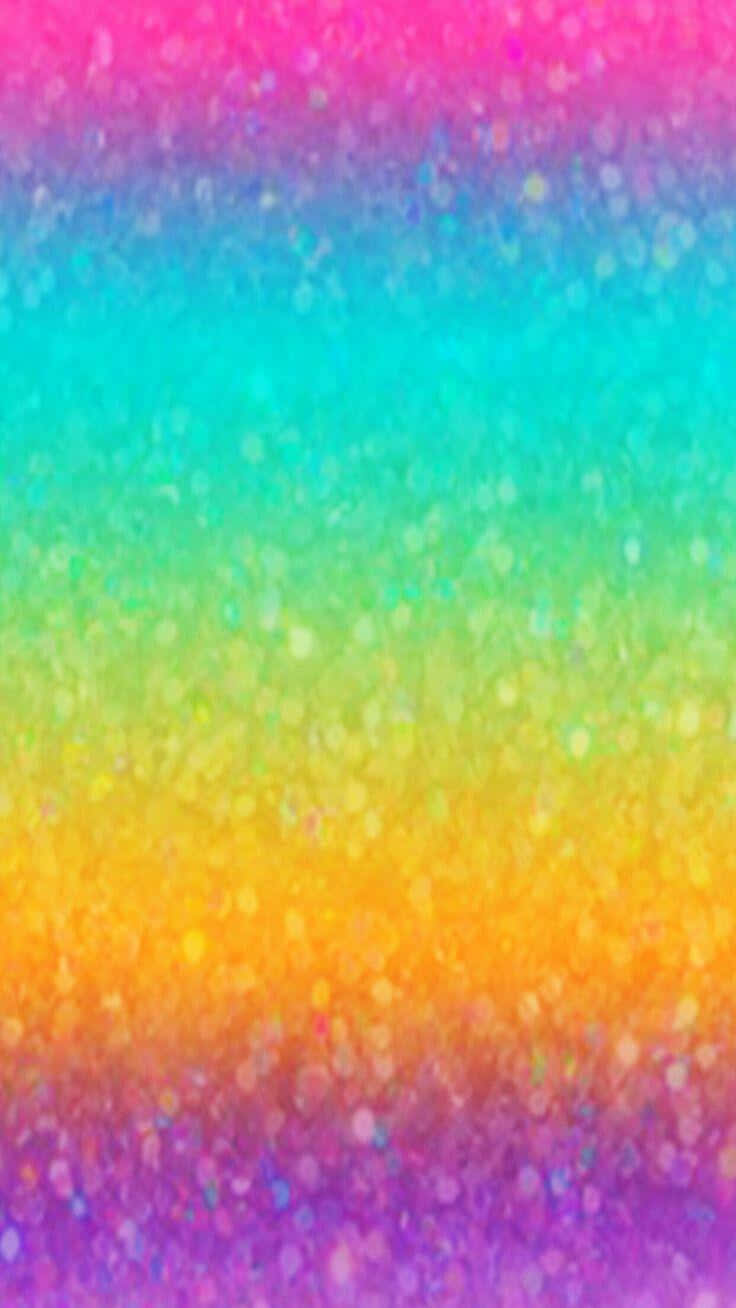 A beautiful rainbow of glitter particles. Wallpaper