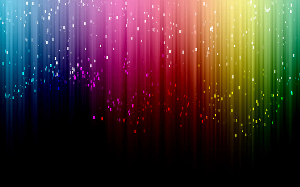 Unahermosa Y Vibrante Exhibición De Purpurina Arcoíris. Fondo de pantalla