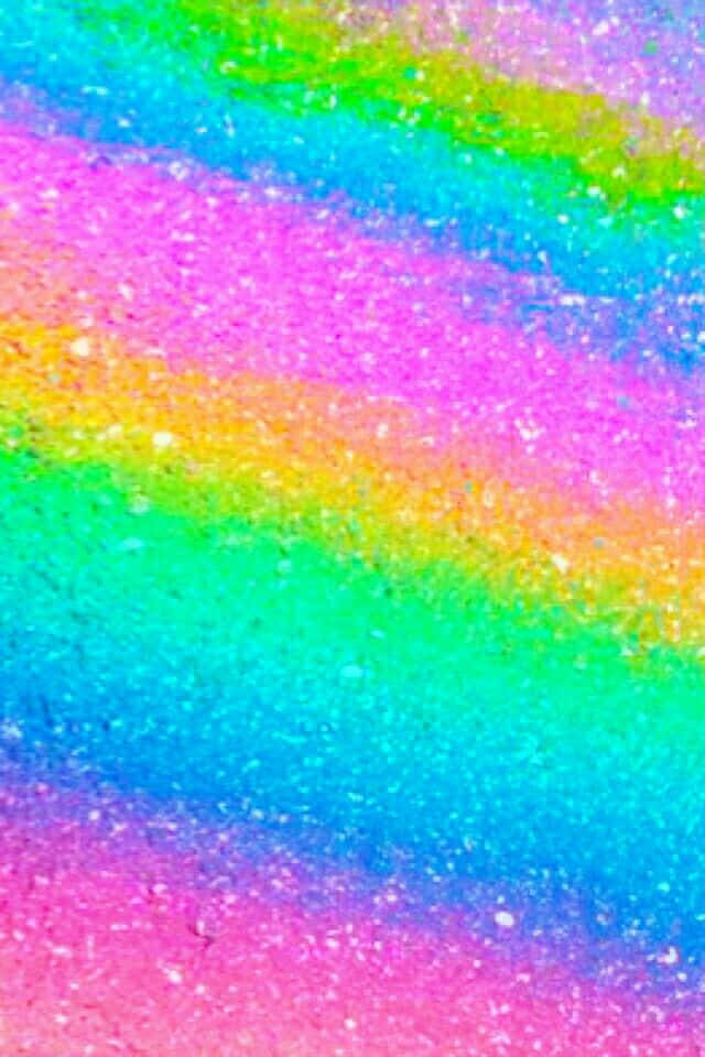 Give your space some color with rainbow glitter! Wallpaper