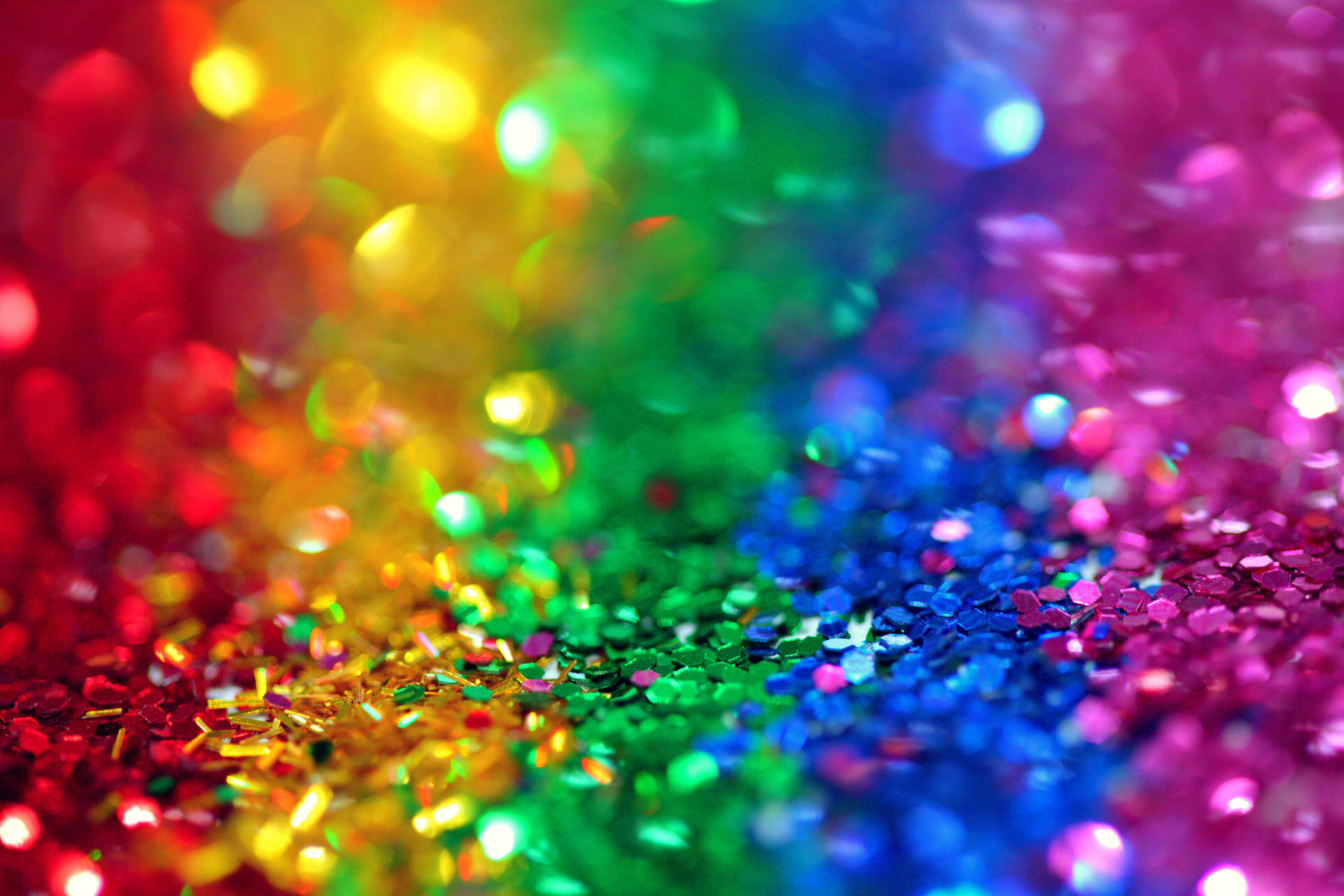 Rainbow Glitters Colorful Background Wallpaper