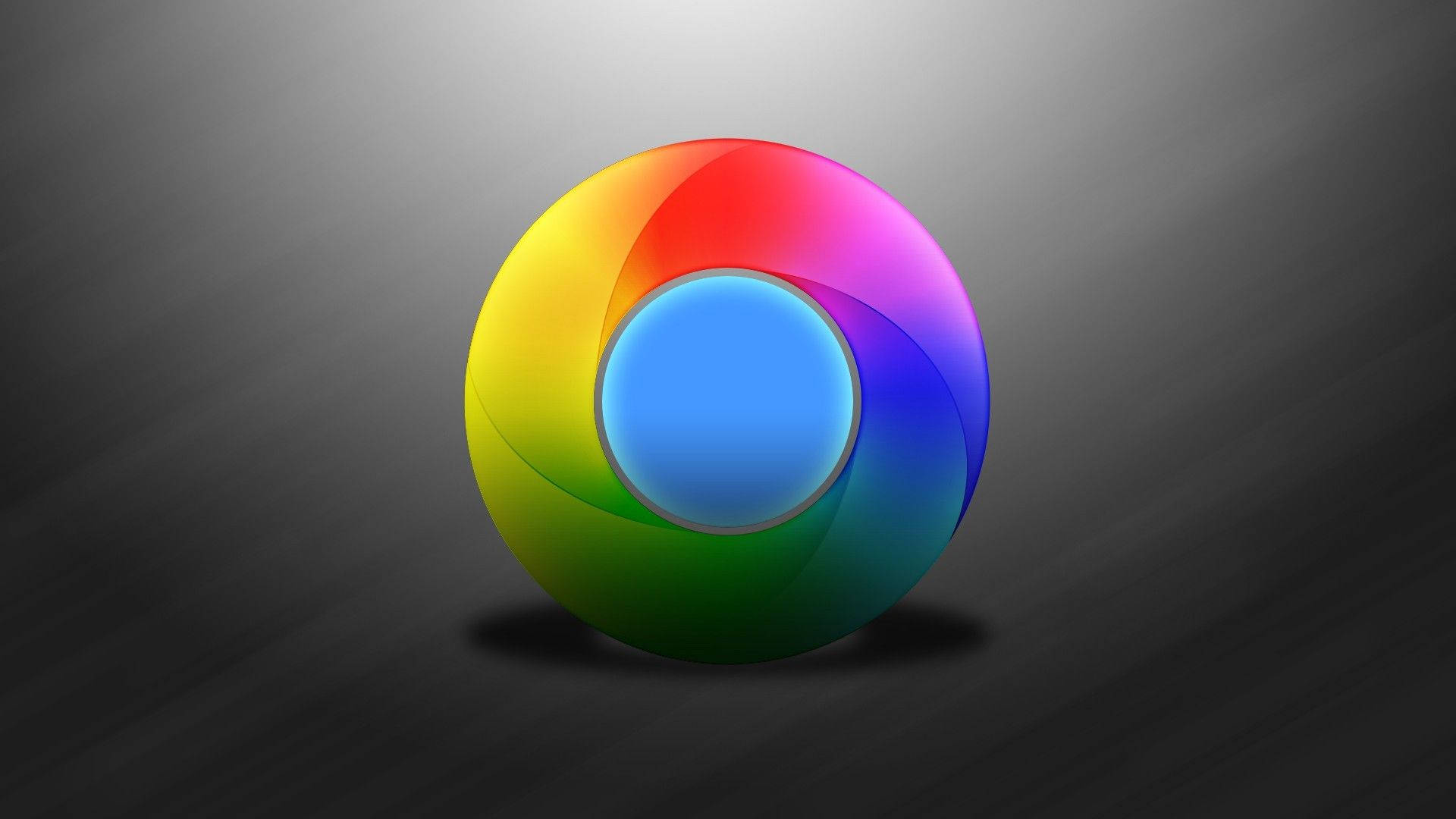 Rainbow Google Chrome Icon Wallpaper