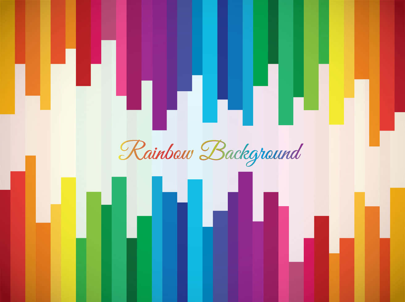 A Colorful Rainbow Gradient Pattern