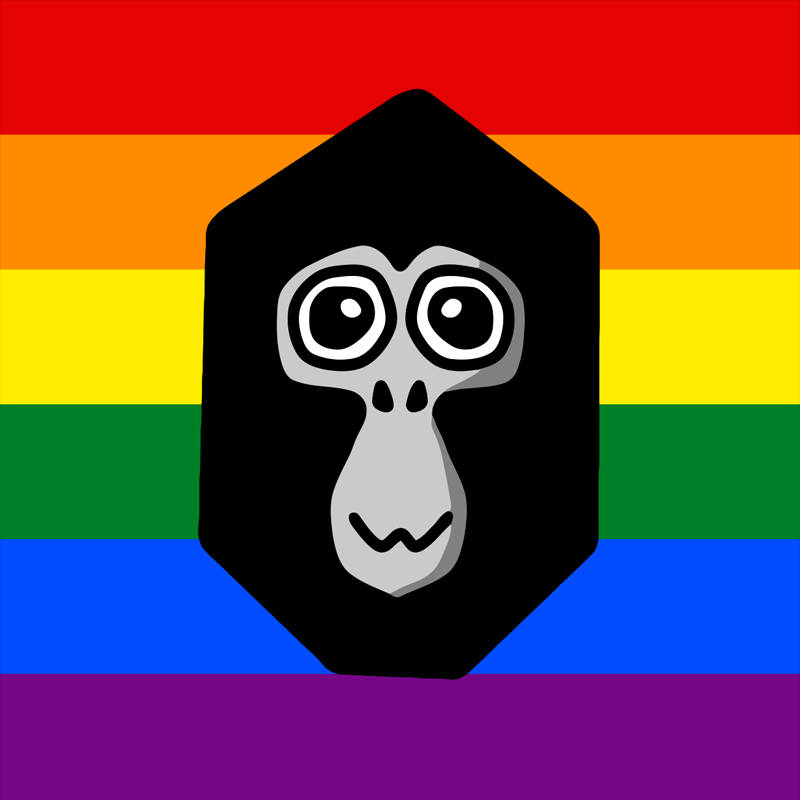Rainbow Head Gorilla Tag Pfp Wallpaper
