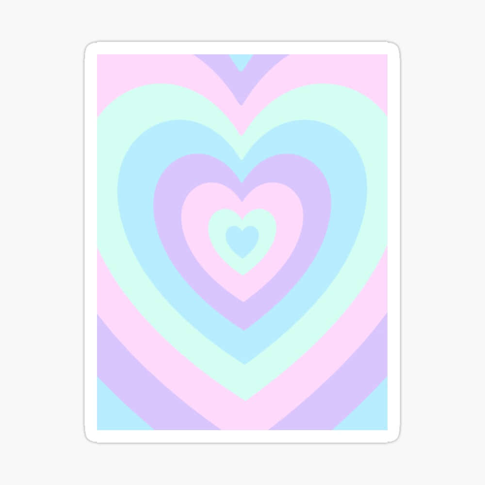 Colorful Rainbow Heart Background