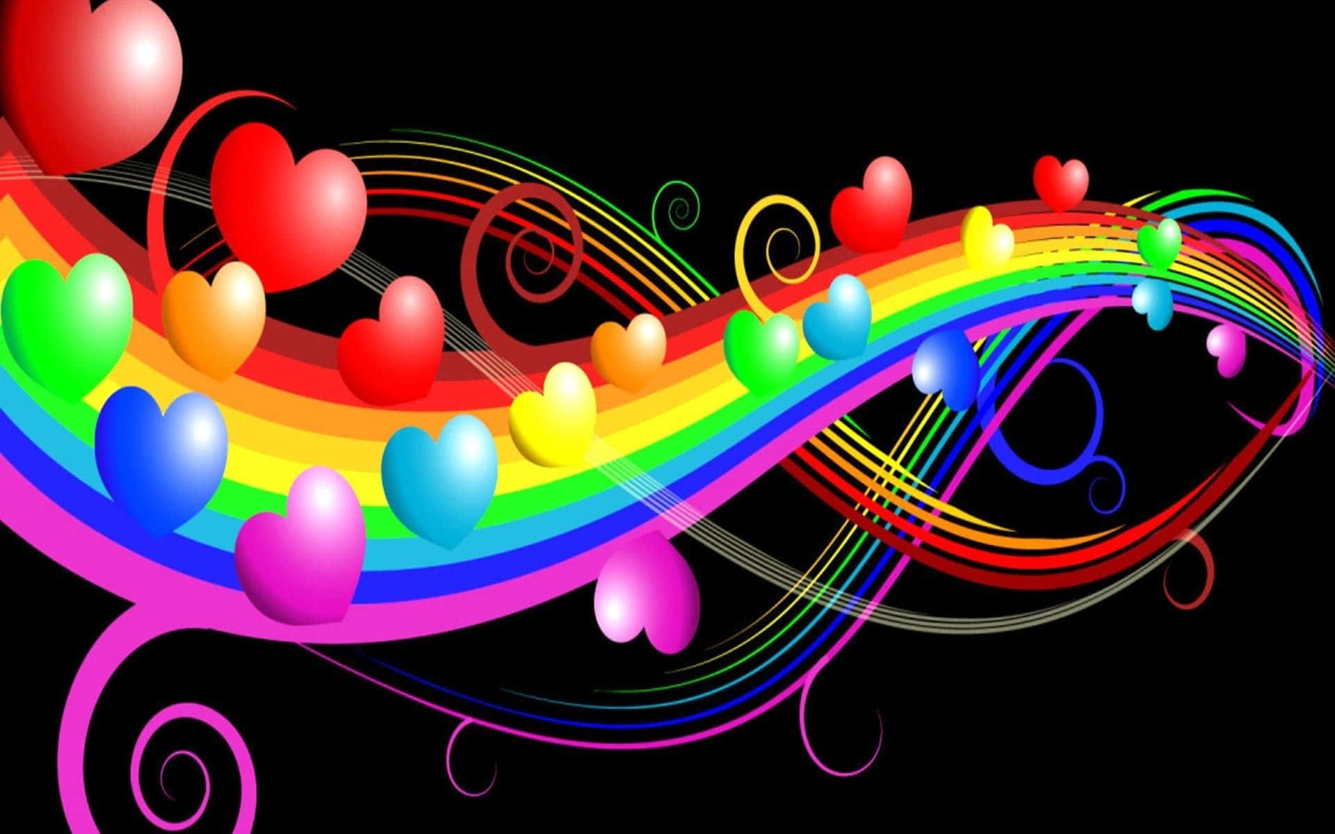 Embrace Love with a Vibrant Rainbow Heart