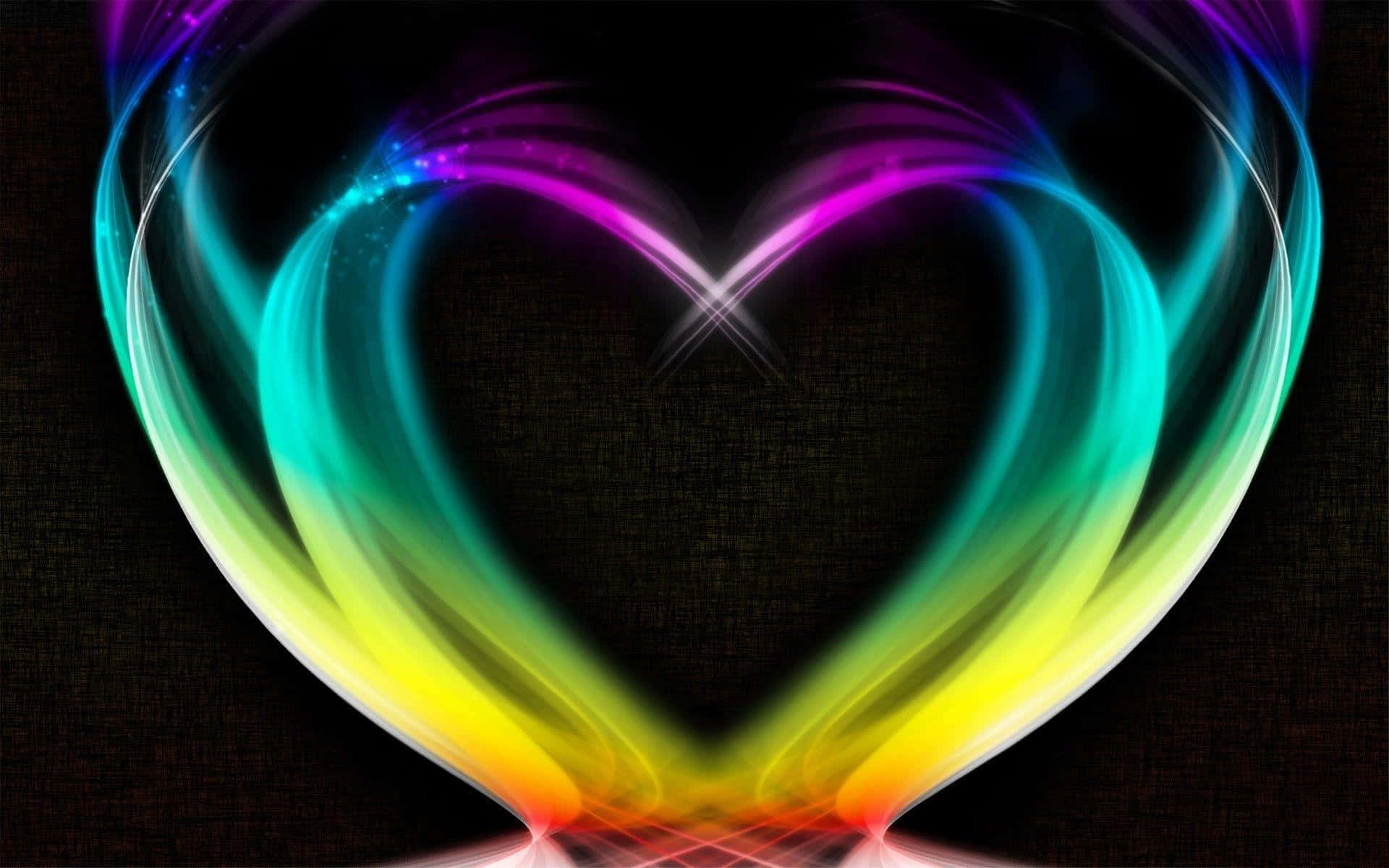 Let Your Heart Shine With A Burst Of Vibrant Love! Wallpaper