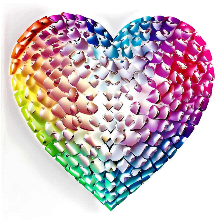 Rainbow Heart Background Png Tnw PNG