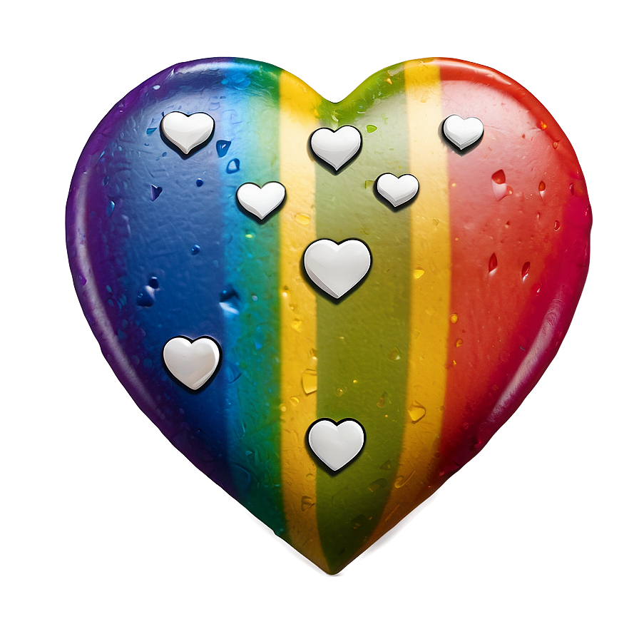 Rainbow Heart Button Png Kiv79 PNG