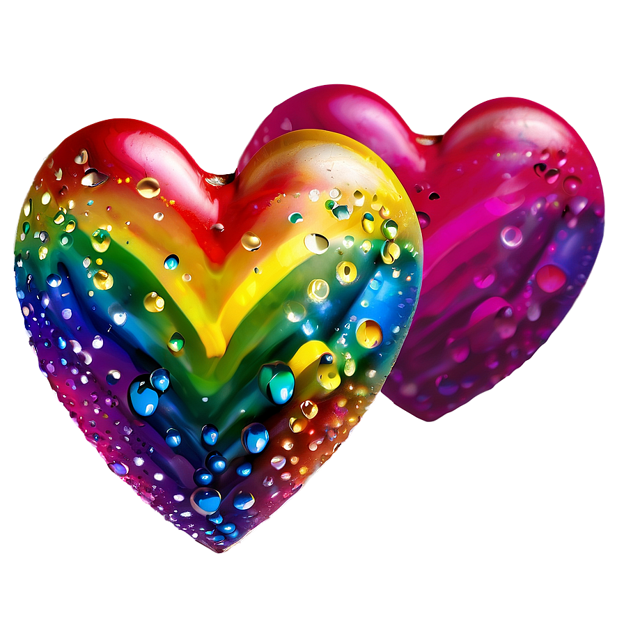 Rainbow Heart C PNG