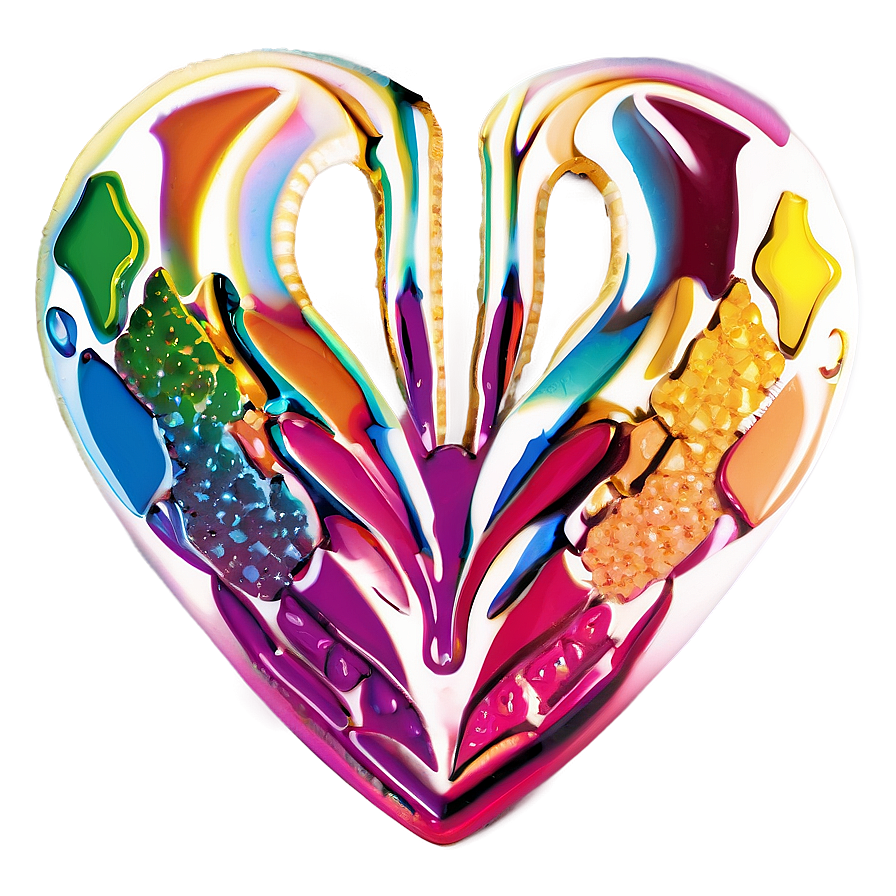 Rainbow Heart Color Png C PNG