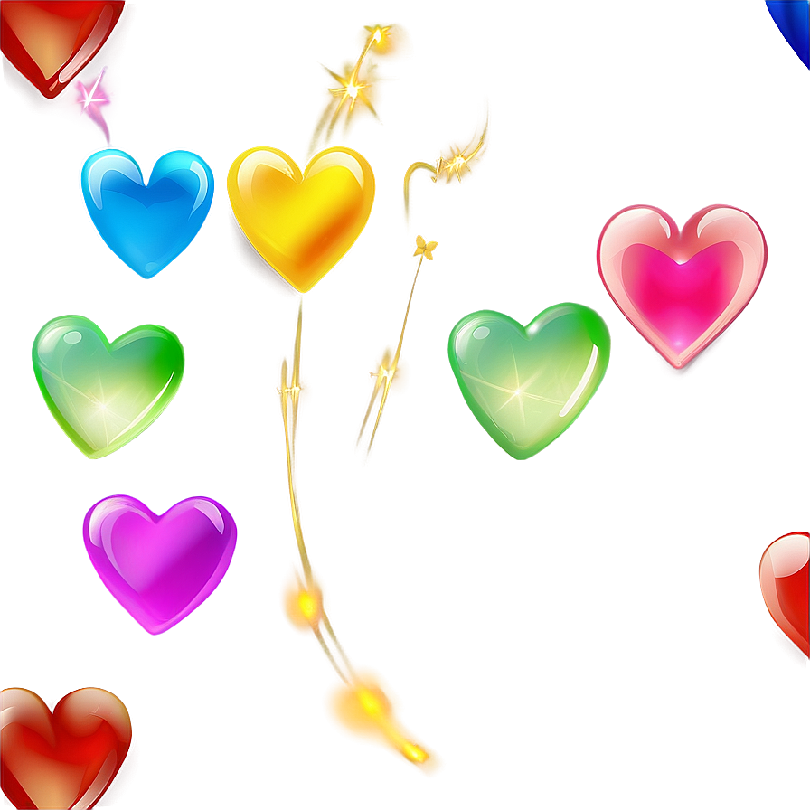 Rainbow Heart Emoji Transparent Clipart Wpo87 PNG