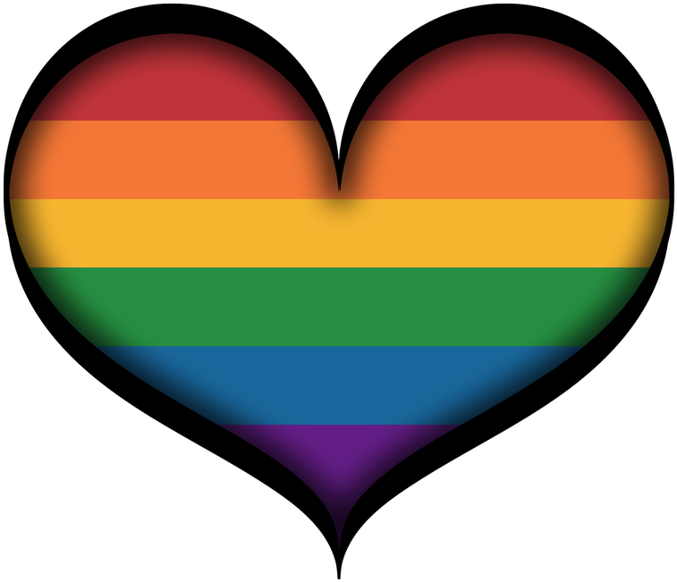 Rainbow Heart L G B T Symbol PNG