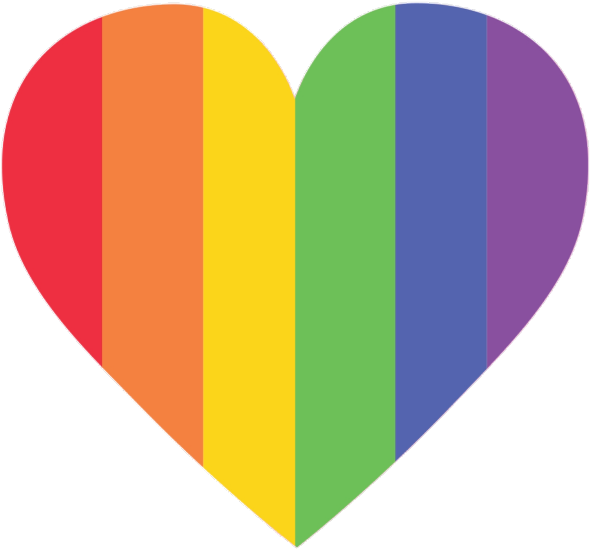 Rainbow Heart Symbol L G B T Q Representation PNG