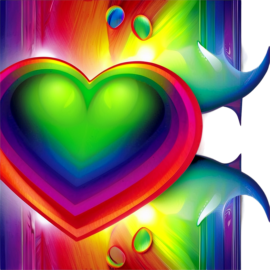 Rainbow Heart Transparent Background Png Ooo97 PNG