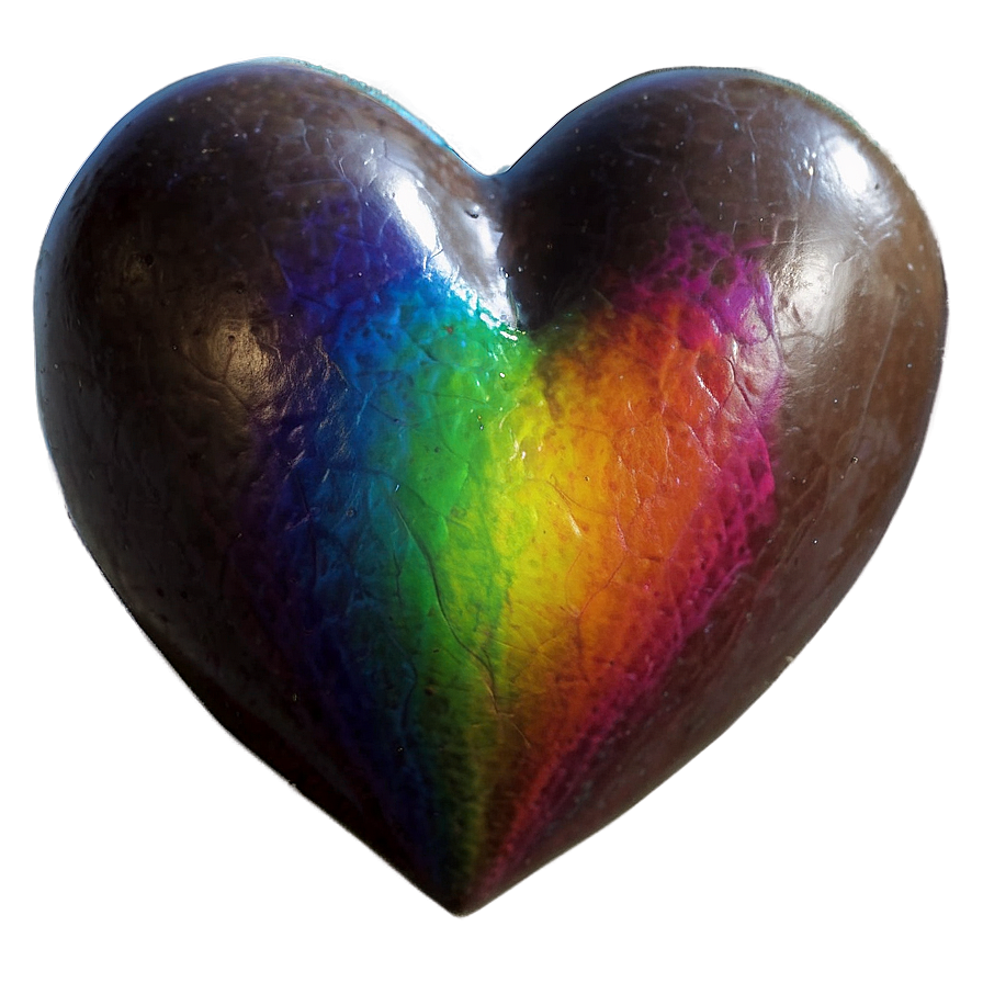 Rainbow Heart Transparent Png Qmy PNG