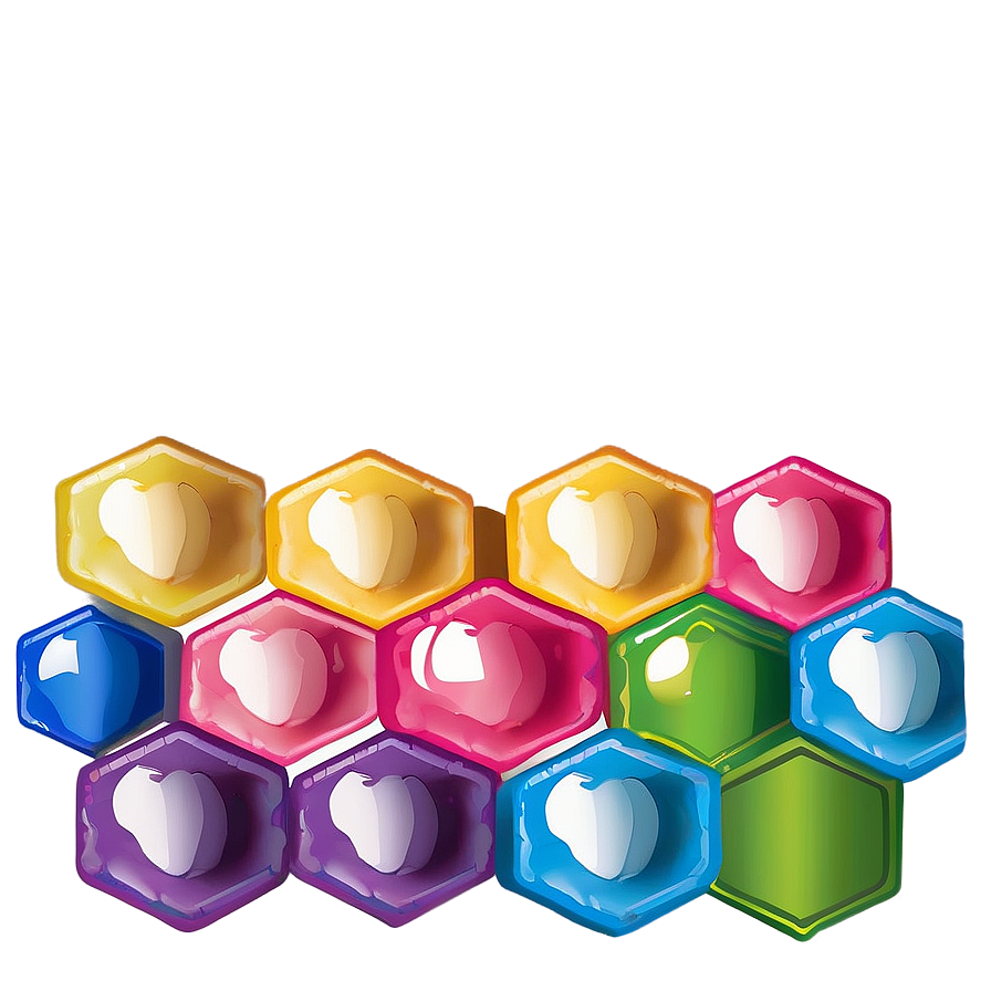 Rainbow Hexagon Pattern Png 39 PNG