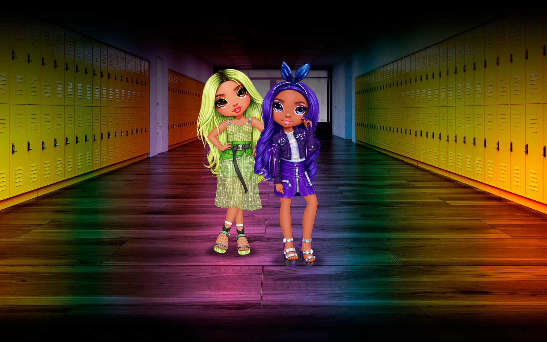 Makeup artistry, dress up, and storytelling come alive with Rainbow High dolls! Wallpaper