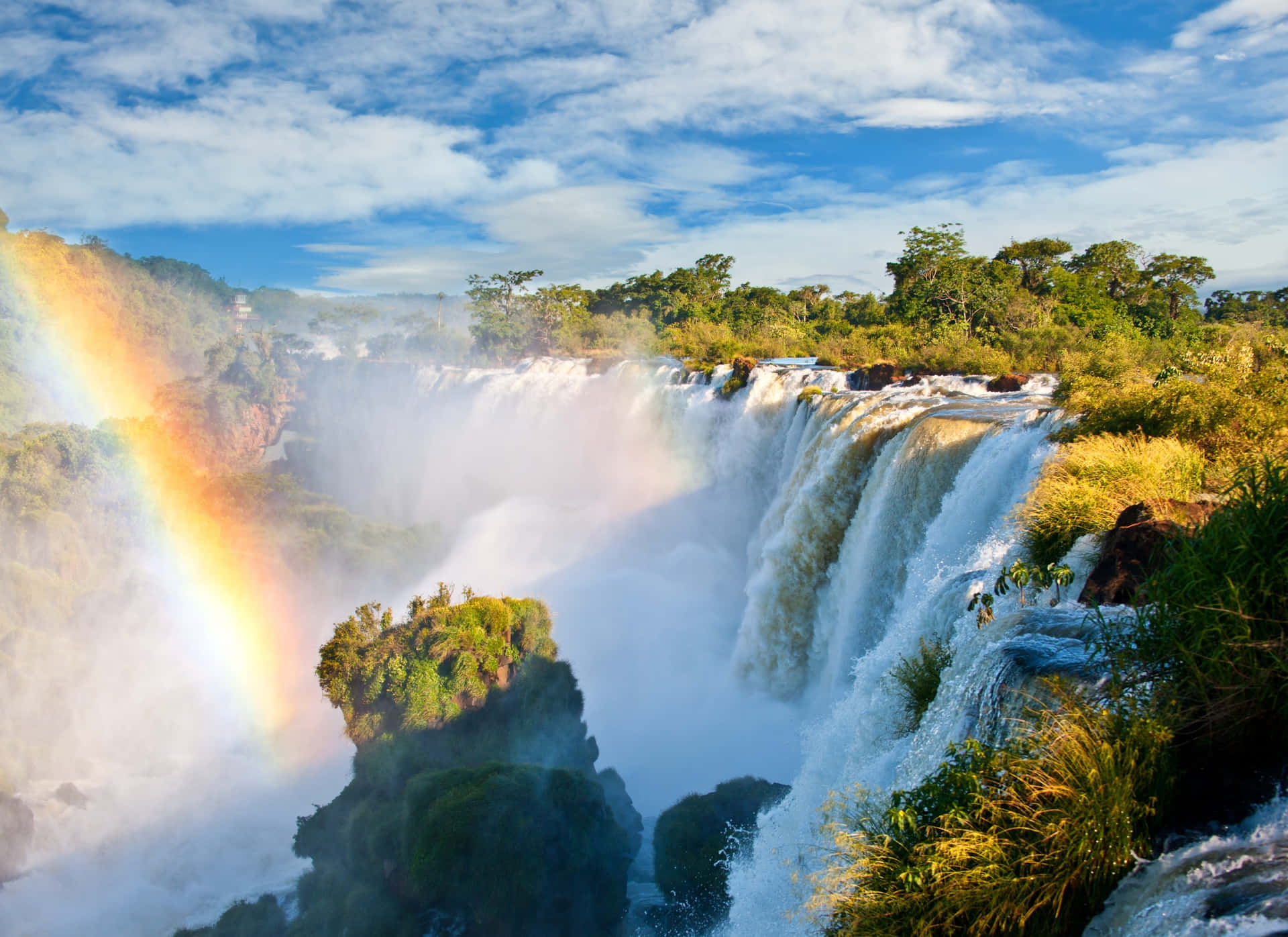 Cachoeirasdo Iguaçu Arco-íris. Papel de Parede