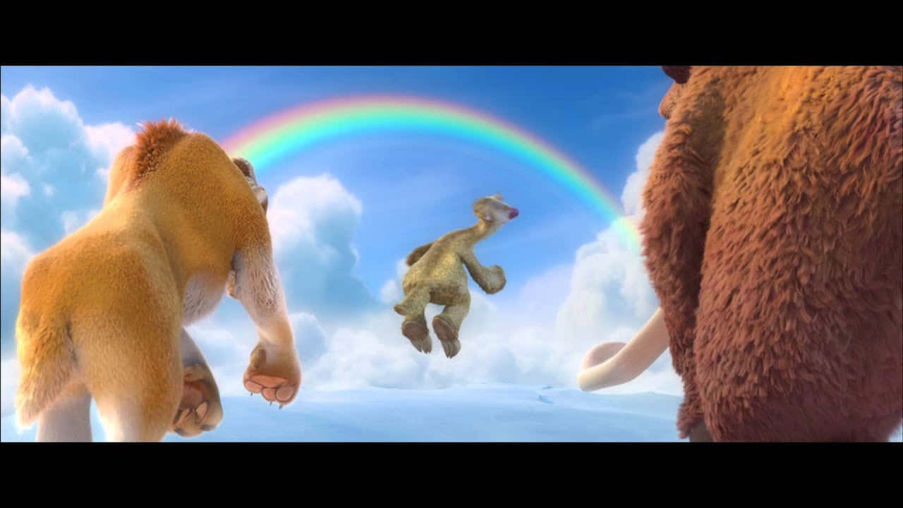 Rainbow In Ice Age Continental Drift Wallpaper