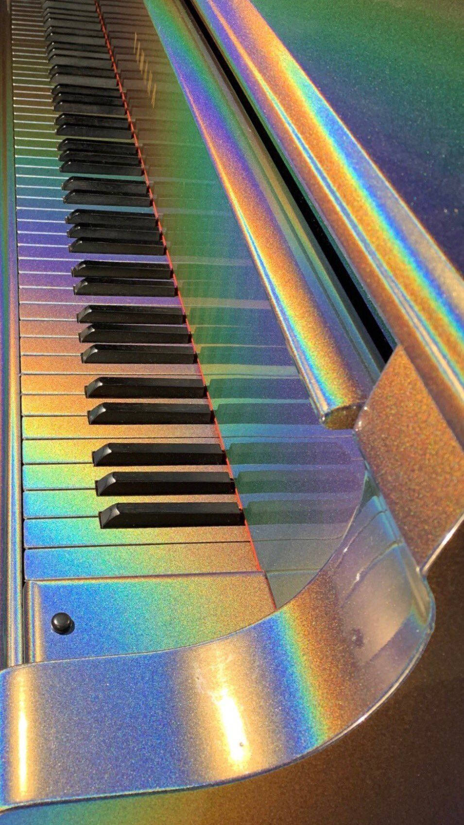 Rainbow Keyboard Aesthetic Background