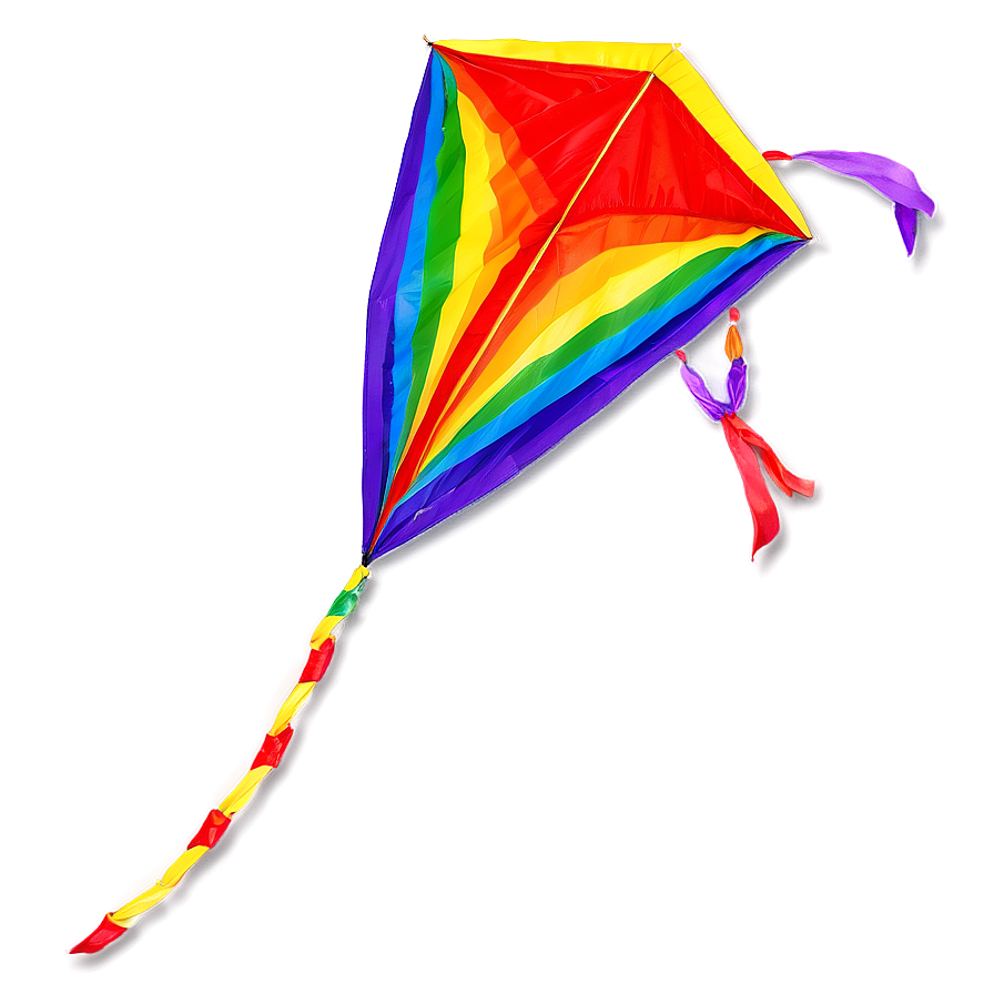 Rainbow Kite Design Png Gan54 PNG