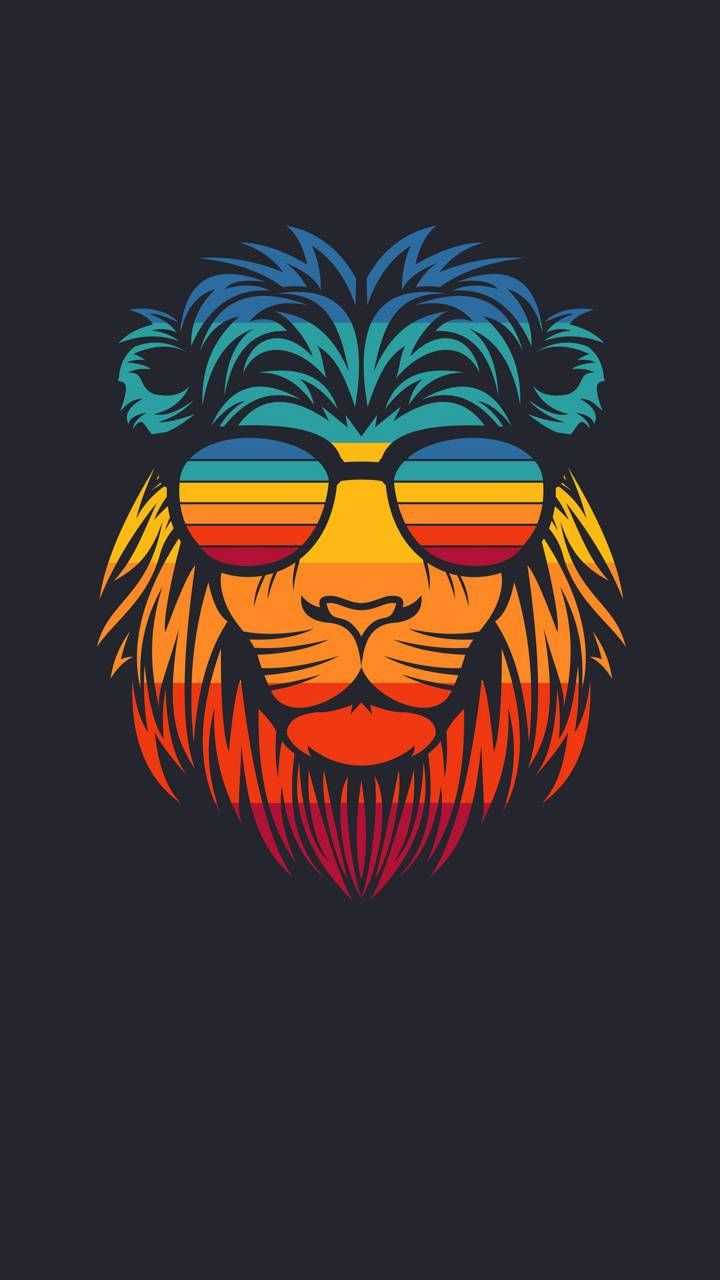 Rainbow Leo Lion Wallpaper