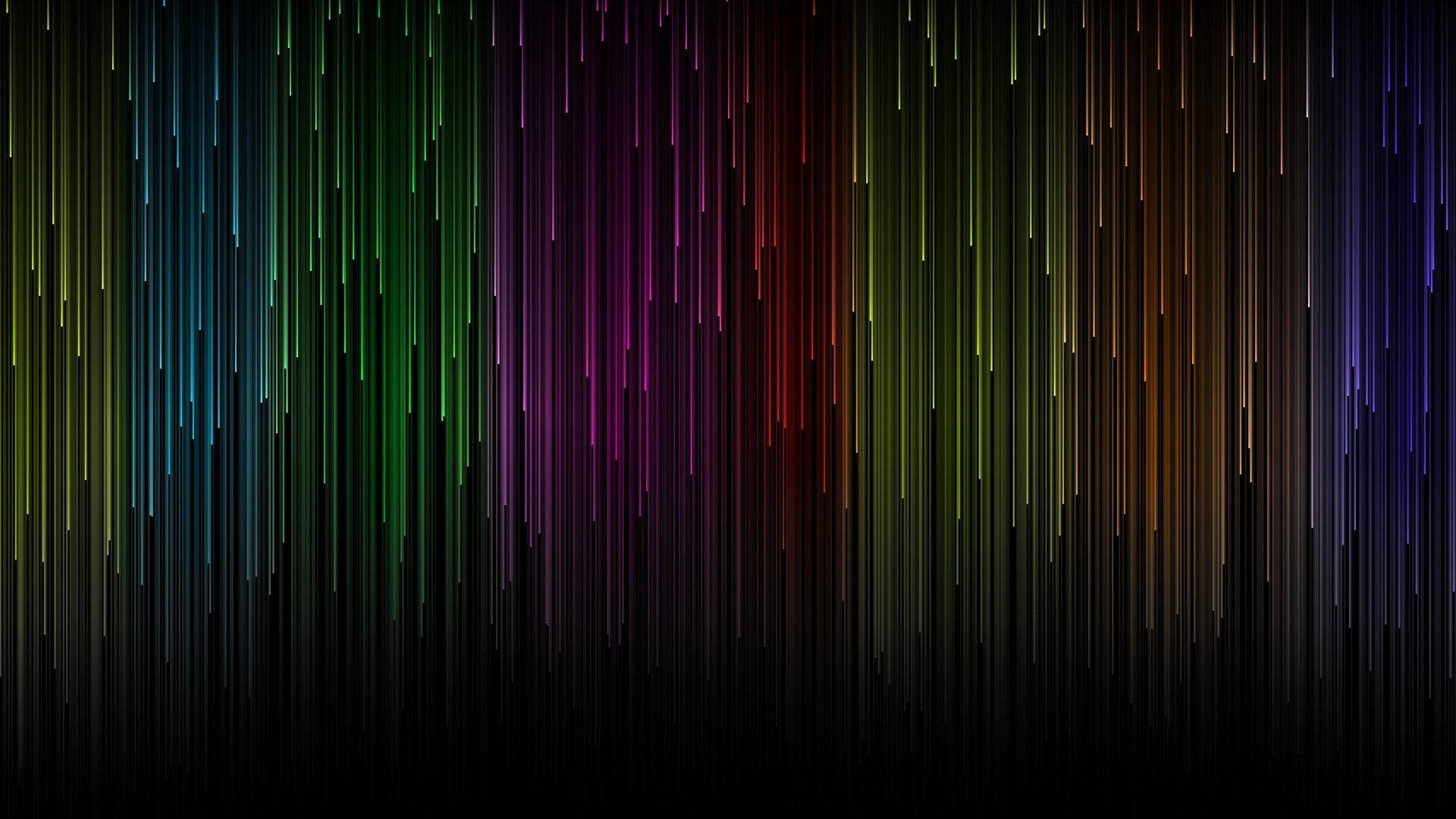 Rainbow Lines Hd Computer Wallpaper