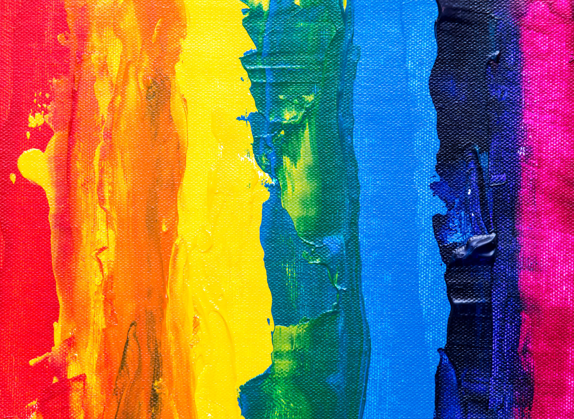 Rainbow Lodret Kreativt Maleri Wallpaper