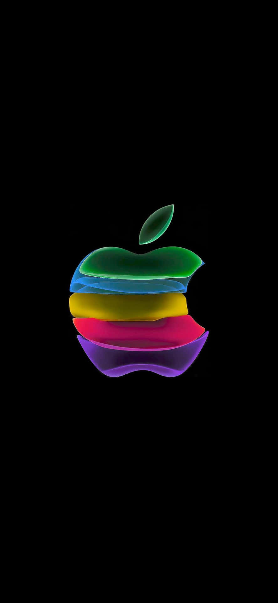 Rainbow Logo Amazing Apple HD iPhone Wallpaper