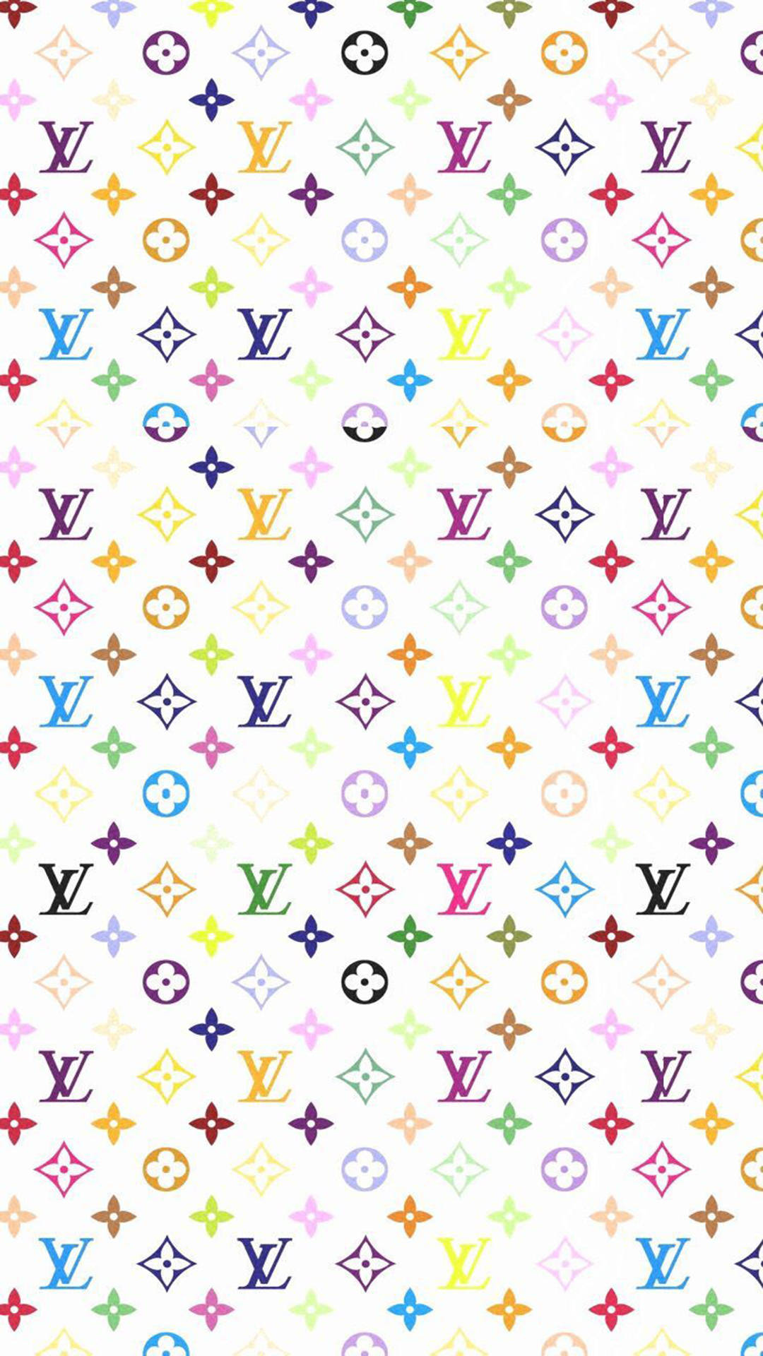 Rainbow Louis Vuitton Phone Wallpaper