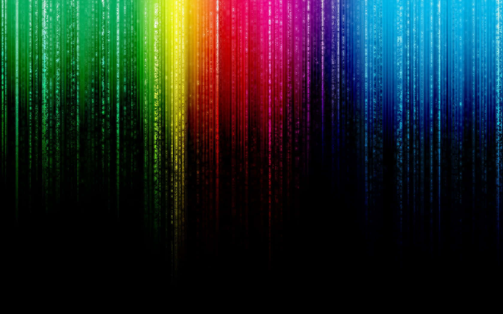 Rainbow Matrix Background Wallpaper