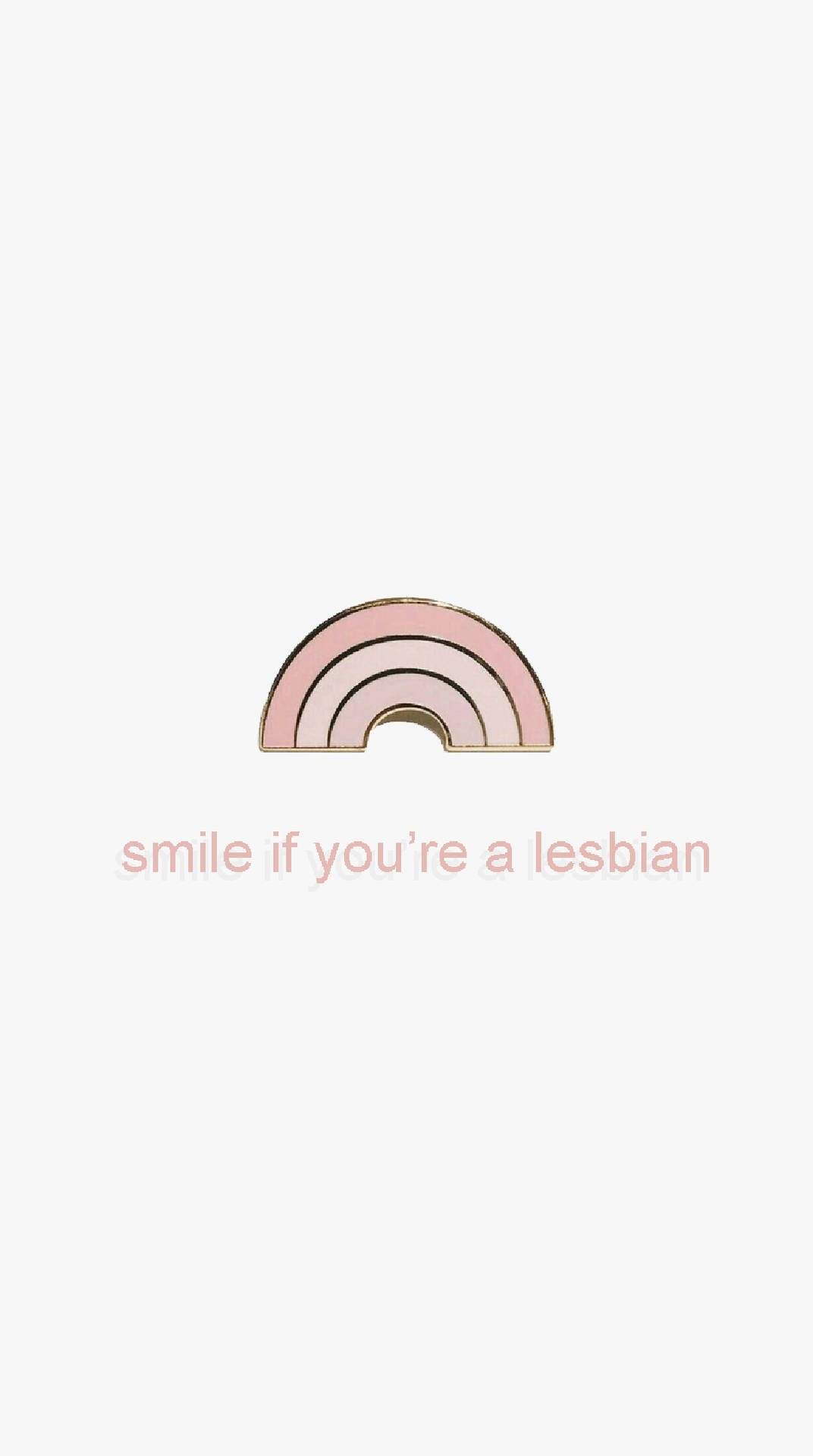 Rainbow Minimalist Lesbian Aesthetic Wallpaper