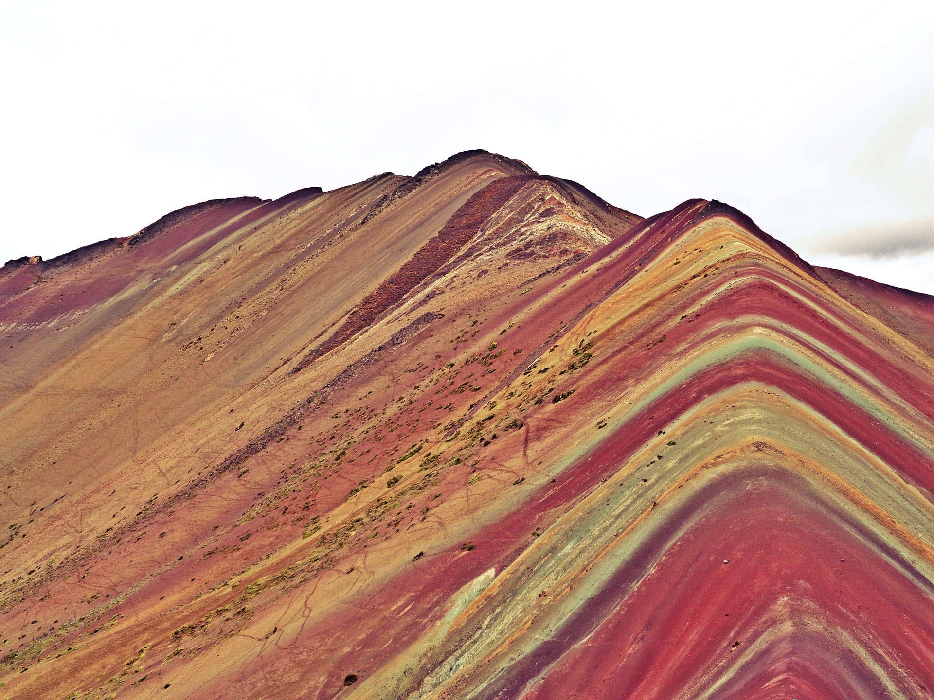 Rainbow Mountain In Cusco Peru Wallpaper