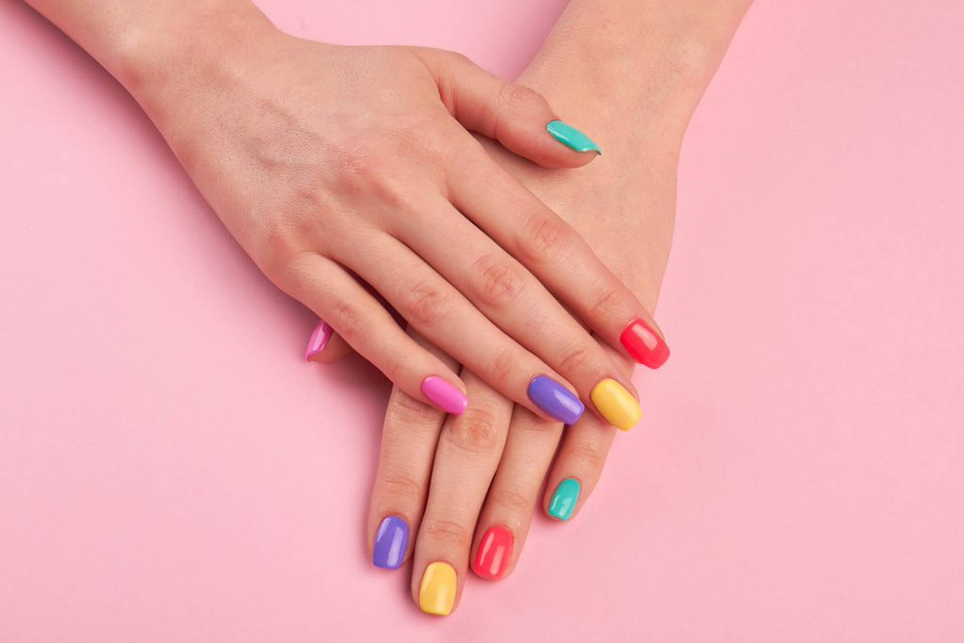 Rainbow Nails Wallpaper