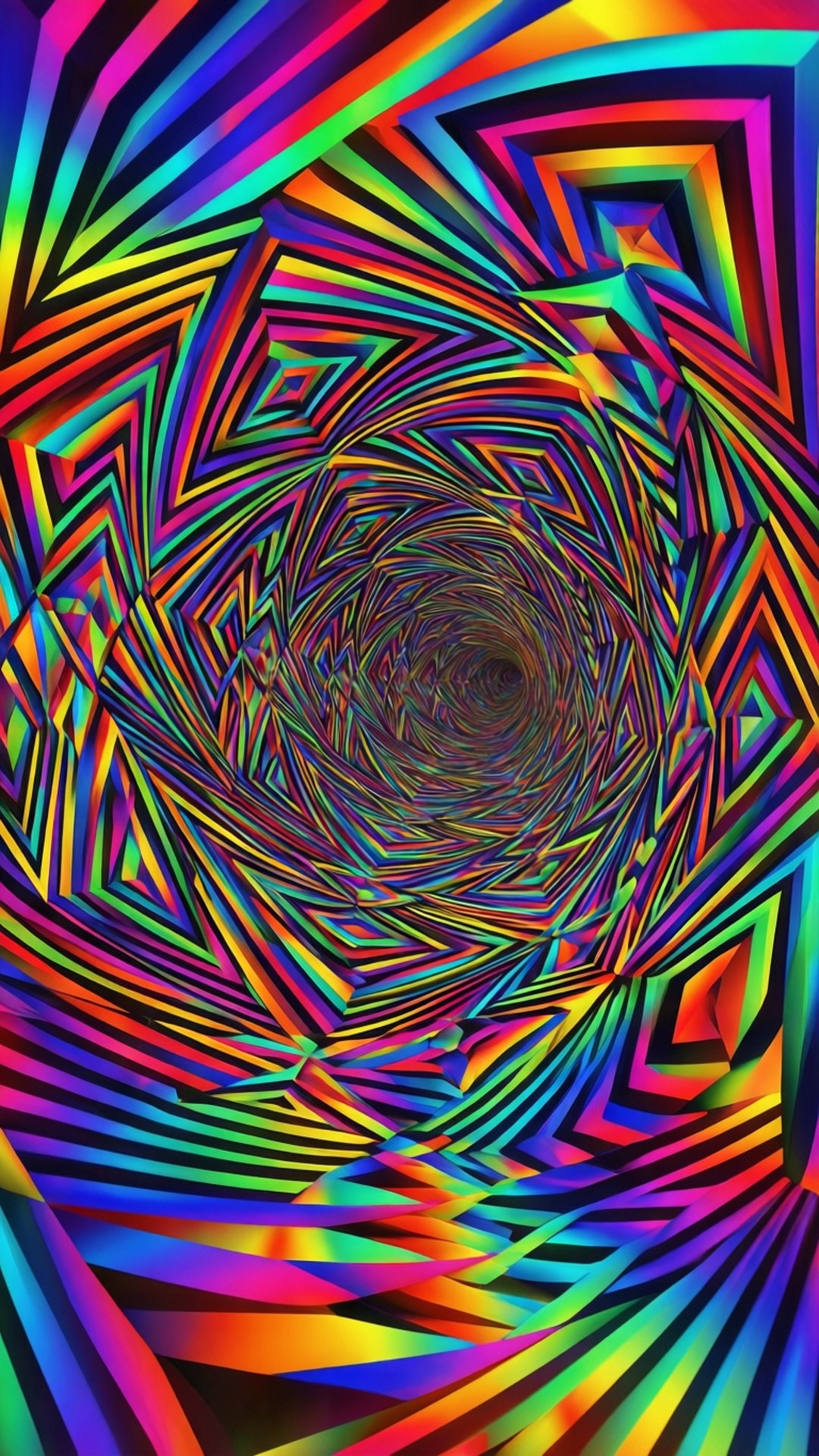 Regenbogen optischer Wirbel Wallpaper