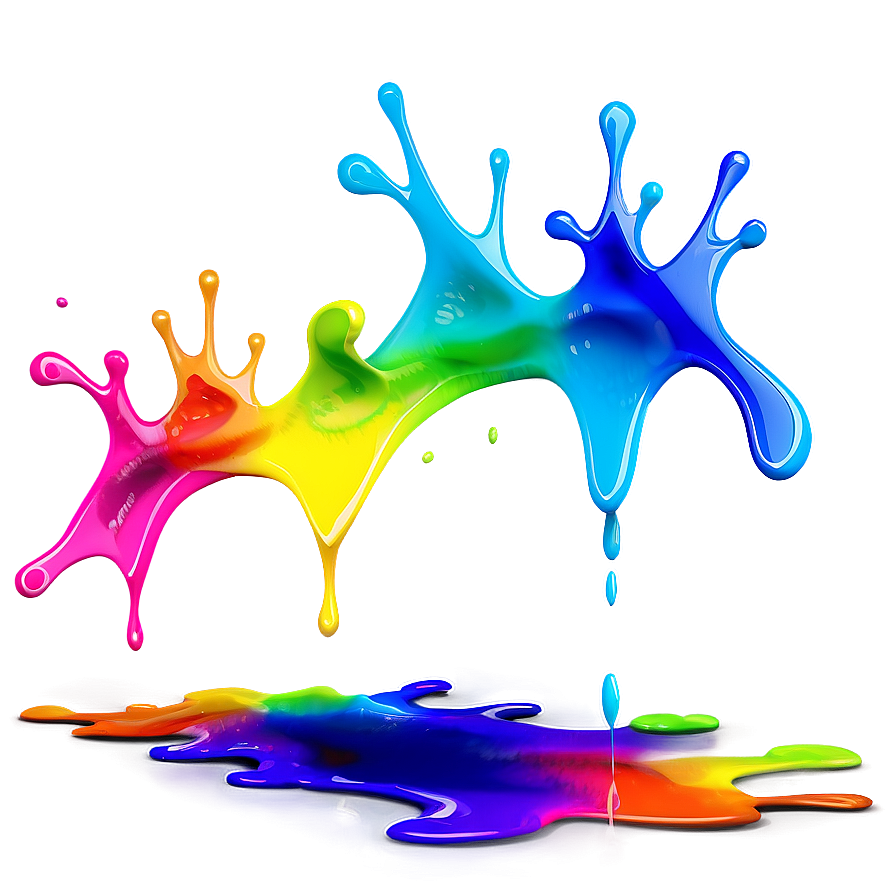 Download Rainbow Paint Splash Png Ffd | Wallpapers.com