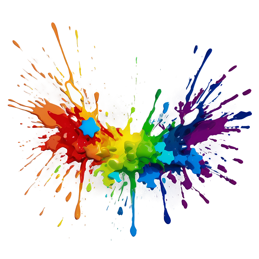 Download Rainbow Paint Splatter Png Jsr68 | Wallpapers.com