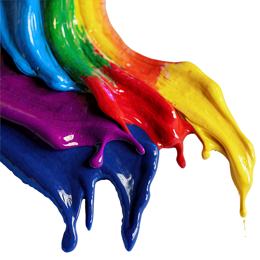 Rainbow Paint Stroke Png 04292024 PNG