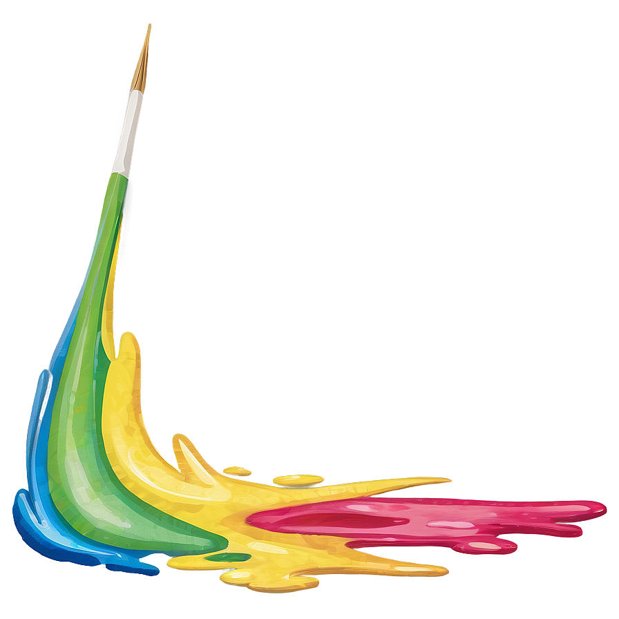 Rainbow Paint Stroke Png 90 PNG