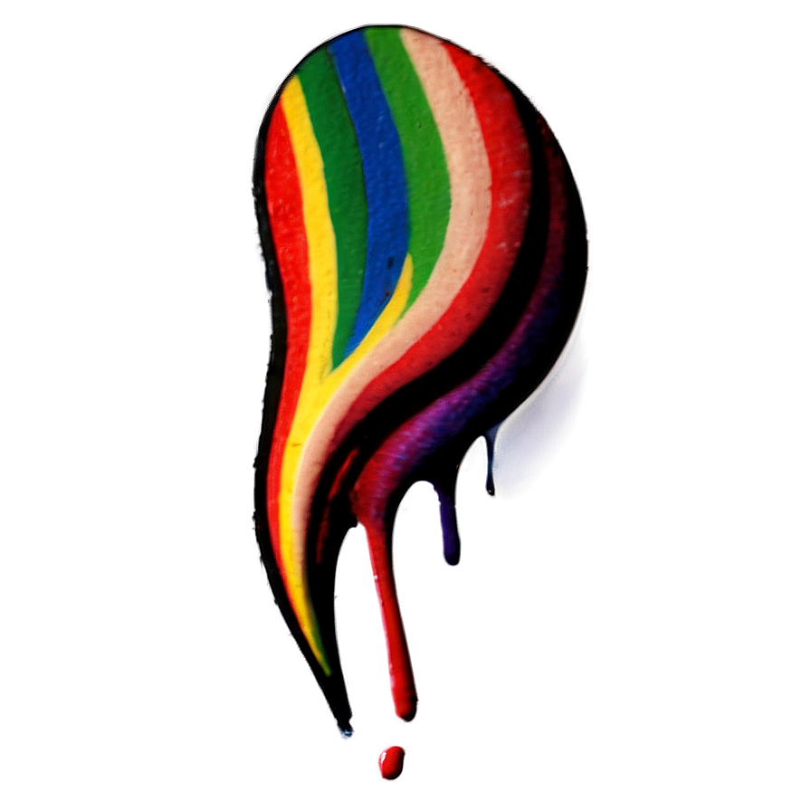 Rainbow Paint Stroke Png Qvh PNG