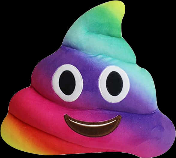 Rainbow Poop Emoji Pillow.jpg PNG