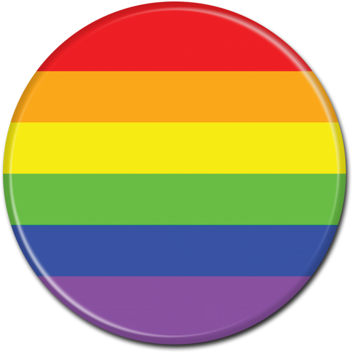 Rainbow Pride Button PNG