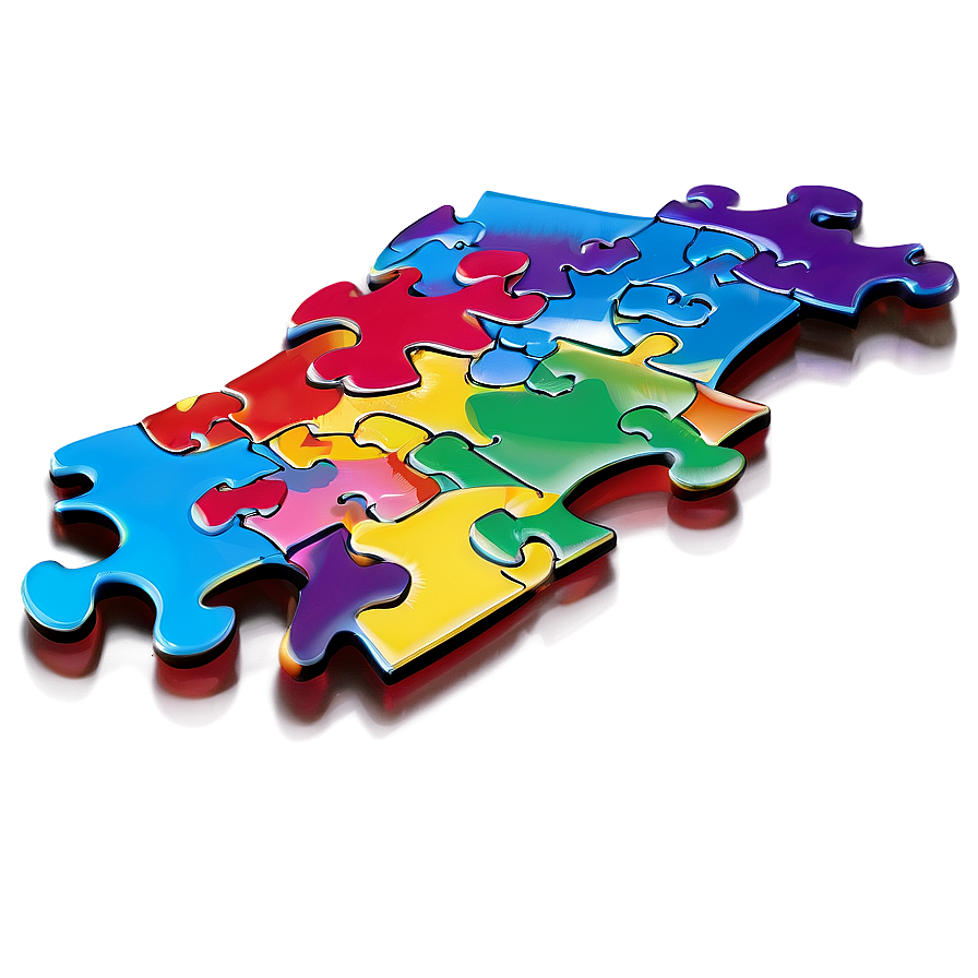 Rainbow Puzzle Pieces Png 81 PNG