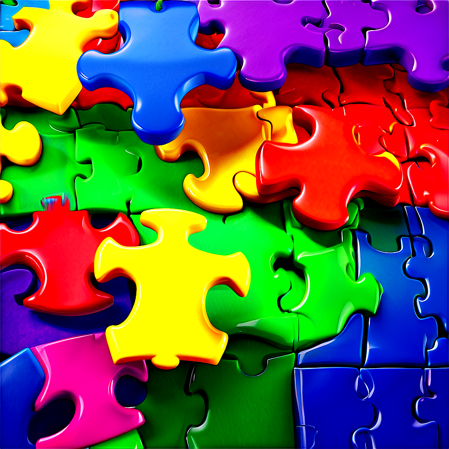 Rainbow Puzzle Pieces Png Vbo PNG