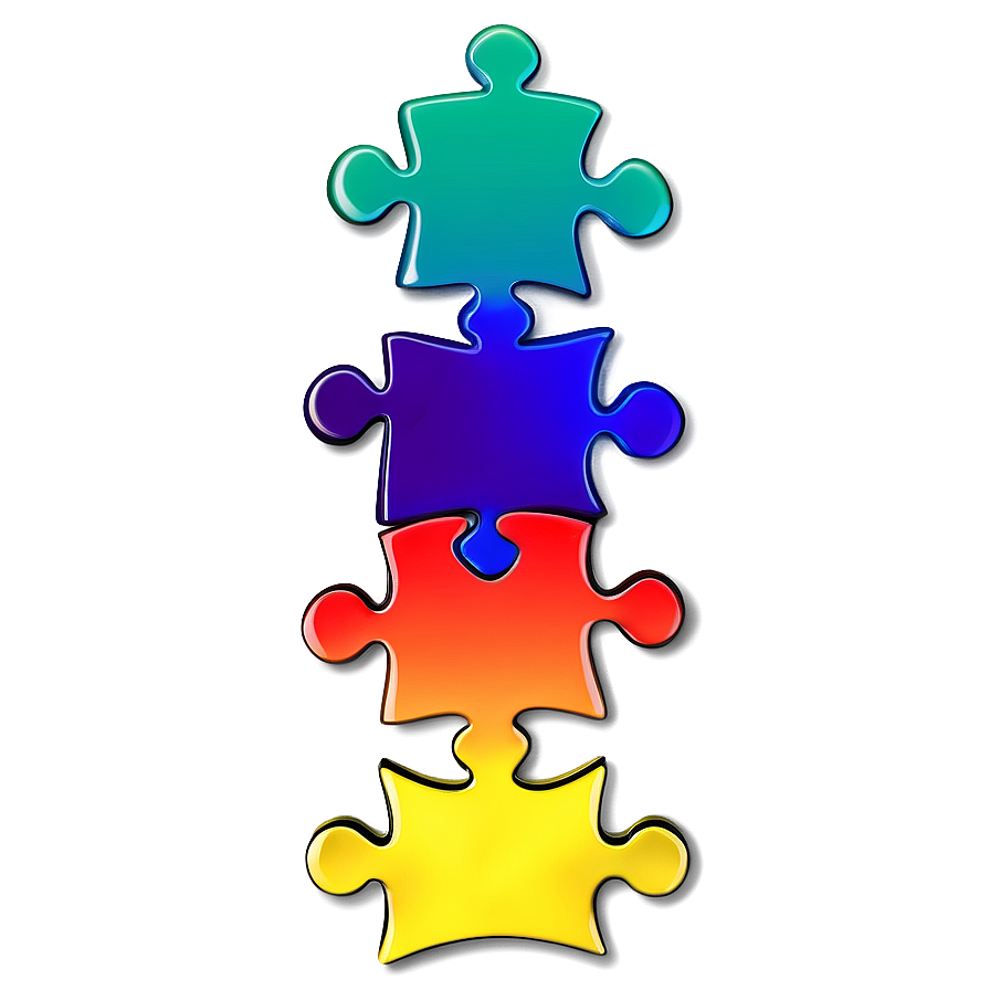 Rainbow Puzzle Pieces Png Ygm PNG