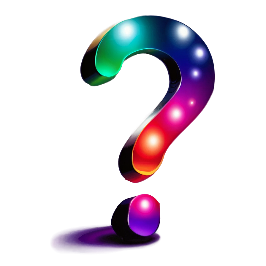 Rainbow Question Mark Transparent Png 16 PNG