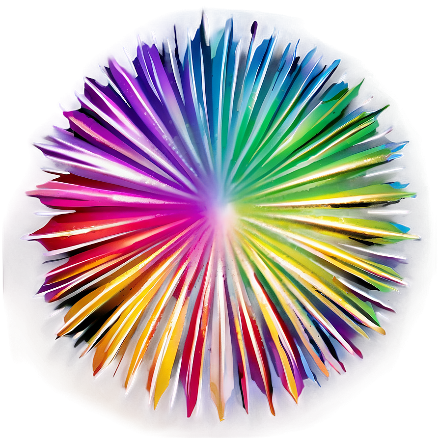 Rainbow Retro Sunburst Png Qar PNG