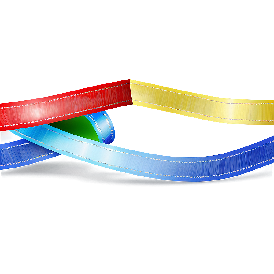 Rainbow Ribbon Arc Png 06242024 PNG