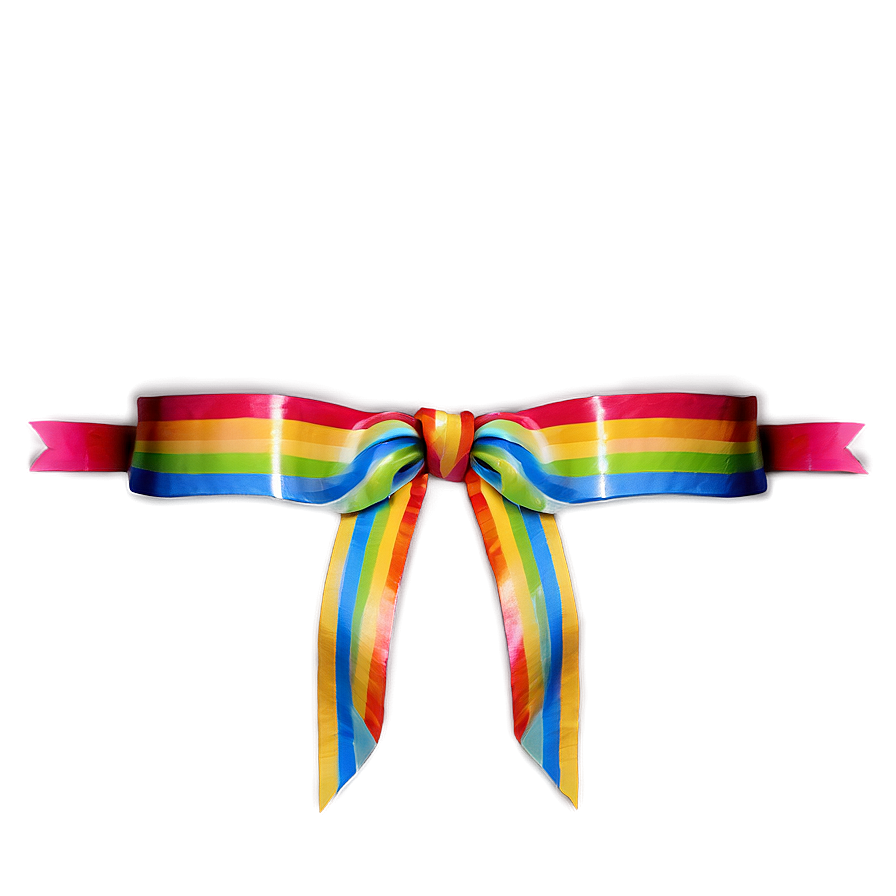 Rainbow Ribbon Arc Png 06242024 PNG